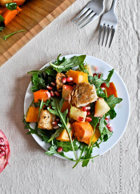 Roasted Autumn Panzanella Salad - (Free Recipe below)