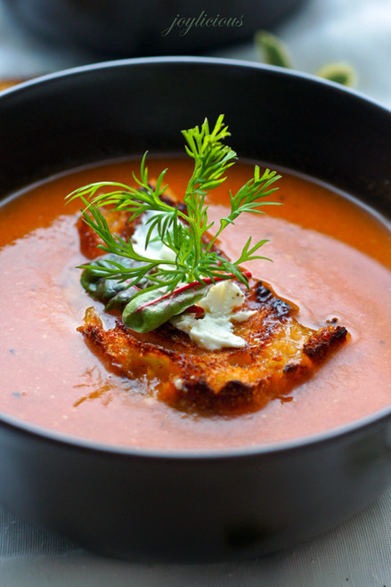 FRESH ROASTED TOMATO SOUP - (Free Recipe below)