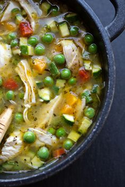 Lemon Chicken & Vegetable Soup - (Free Recipe below)
