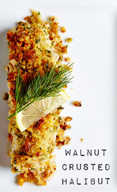 Walnut Crusted Halibut - (Free Recipe below)