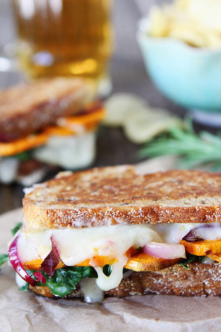 Sweet Potato and Kale Grilled Cheese - (Free Recipe below)
