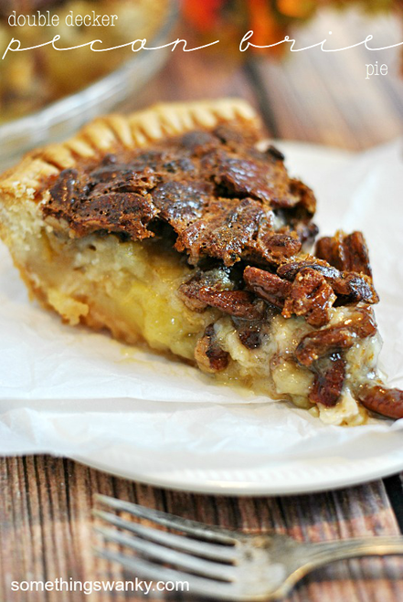 Double Decker Pecan Brie Pie - (Free Recipe below)