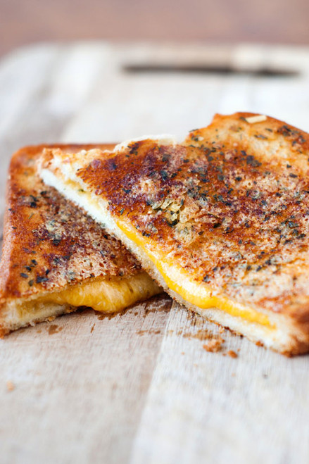 Crispy Garlic Bread Grilled Cheese Sandwiches - (Free Recipe below)