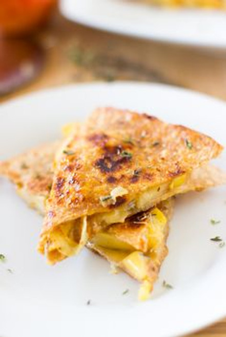 Apple, Gouda and Caramelised Onions Quesadillas - (Free Recipe below)