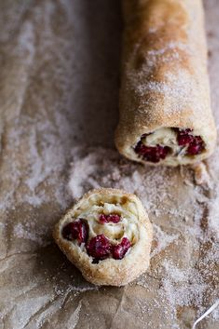 Cranberry + Brie Cinnamon Sugar Puff Pastry Swirl - (Free Recipe below)