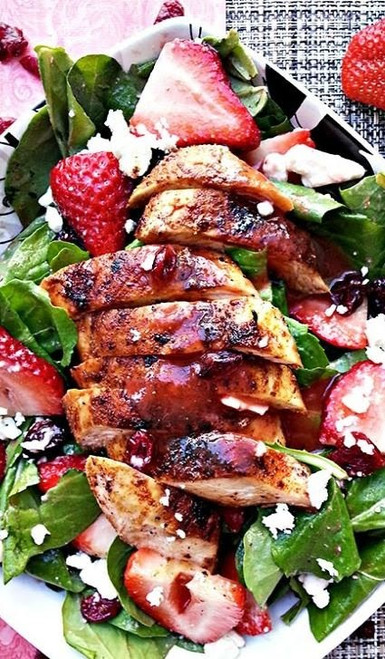 Blackened Chicken and Strawberry Salad - (Free Recipe below)