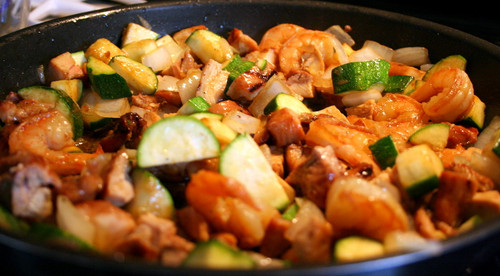 Hibachi Chicken and Shrimp - (Free Recipe below)