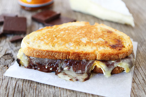 Pumpkin, Chocolate and Brie Grilled Cheese - (Free Recipe below)