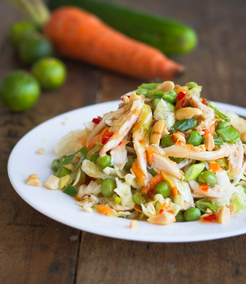 ASIAN CHICKEN SALAD WITH SESAME CHILI VINAIGRETTE - (Free Recipe below)