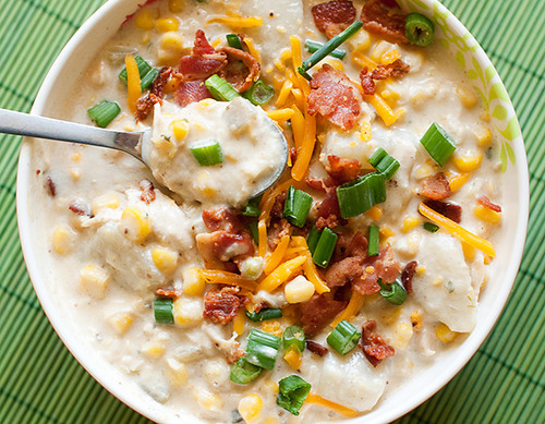CORN AND CHICKEN CHOWDER - (Free Recipe below)