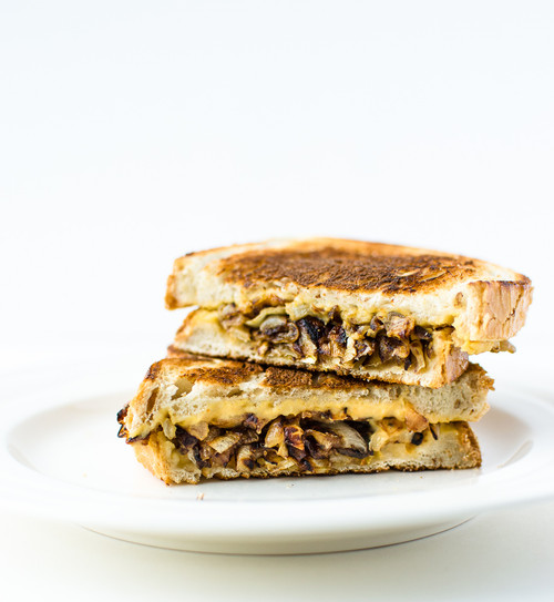 Grilled Hummus and Caramelized Onion Sandwich - (Free Recipe below)