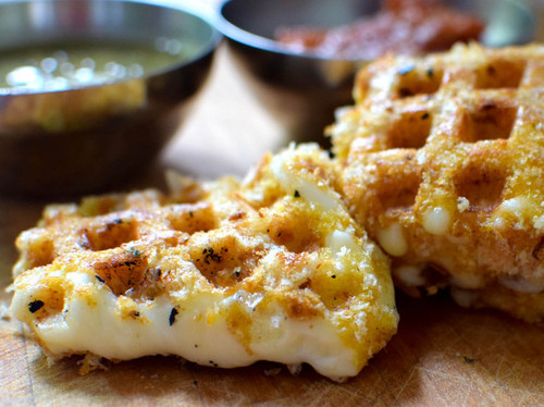 Waffle Iron "Fried" Cheese (Queso Frito) - (Free Recipe below)