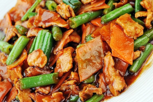 Chicken with Asparagus and Almonds - (Free Recipe below)