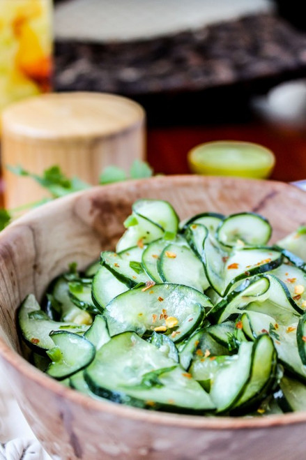 Cilantro Lime Cucumber Salad - (Free Recipe below)