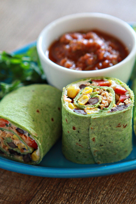 Queso Fresco Chipotle Chicken and Veggie Wrap - (Free Recipe below)