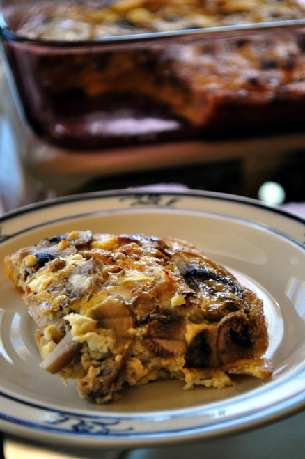 Healthy Mushroom & Turkey Sausage Breakfast Bake (GF, DF) - (Free Recipe below)