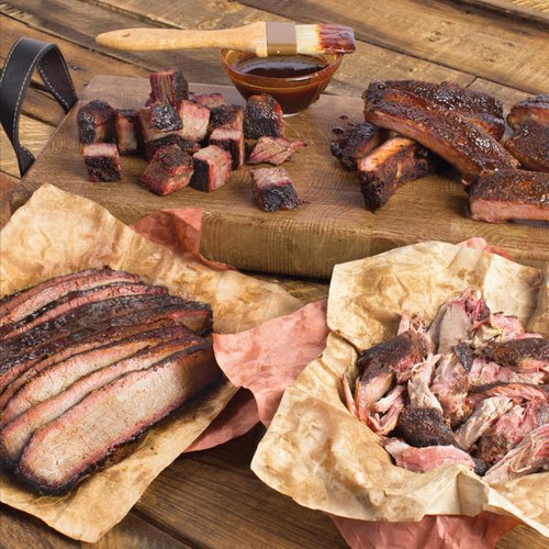 Ribs, Burnt Ends, Sliced Brisket & Pulled Pork – The WHOMP! Platter - Meat Mitch