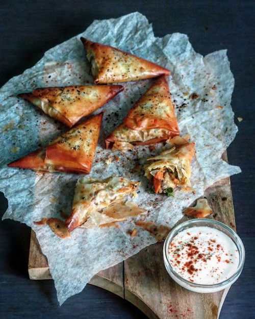 Vegetable Samosa - 56 pieces per tray
