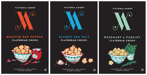 TRIO OF FLATBREAD CRISPS. SET OF 3