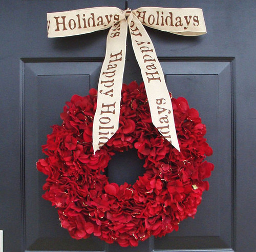 Hydrangea Holiday Wreath