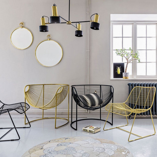 Mulberry Leaf Lounger In Gold or Black