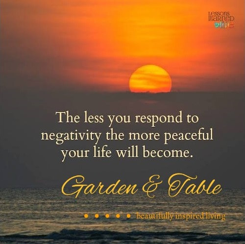 The less your respond to negative people .... #Quotes