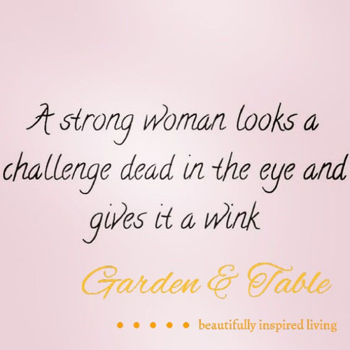 A strong woman looks a challenge .... #Quotes