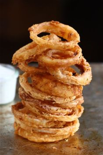Spicy Buttermilk Vidalia Onion Rings with Buttermilk Ranch Dressing