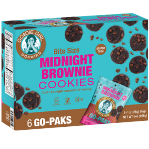 Goodie Girl Cookies™ Midnight Brownie Cookies 6 Count Go Paks