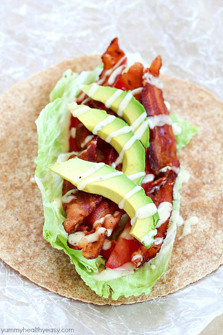 Easy BLTA Wrap