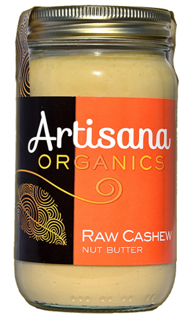 Cashew Butter (14oz)  Raw 100% Organic Creamy Cashew Butter