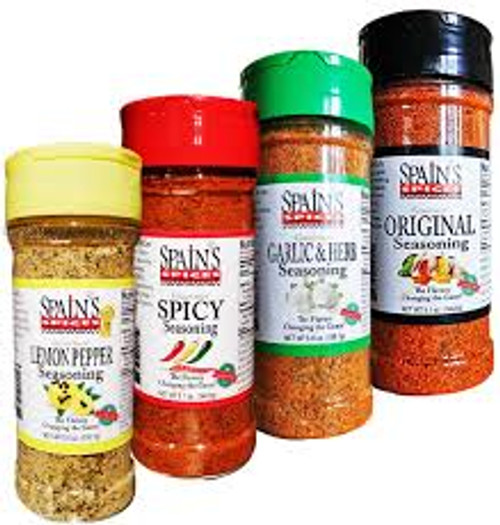 Spain's Spices Variety Set Original, Spicy and Garlic Seasoning 5.6 oz - (Pack of 3)