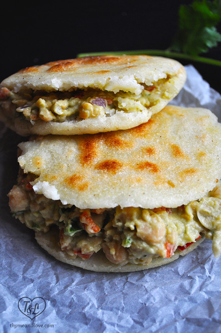 AVOCADO and CHICKPEA AREPAS
