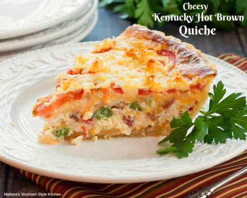 Cheesy Kentucky Hot Brown Quiche