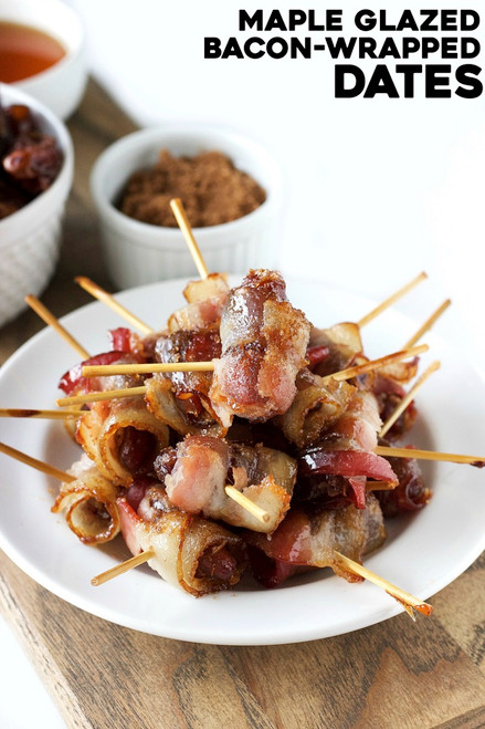 Maple Glazed Bacon-Wrapped Dates