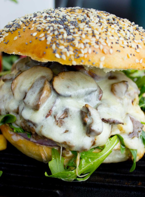 Mushroom Swiss Cheese Burgers