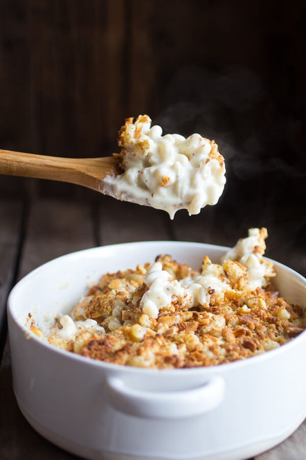 Creamy 4 Cheese Brie and Buttery Ritz Cracker Mac and Cheese