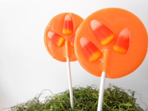 Candy Corn Gourmet Lollipops - Set of 7