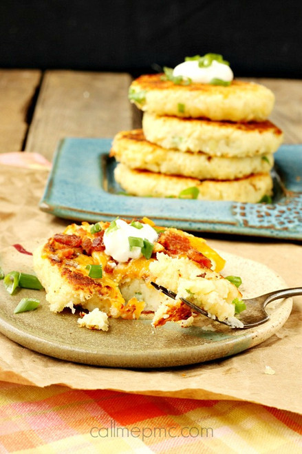 Mashed Parmesan Potato Cakes - (Free Recipe below)