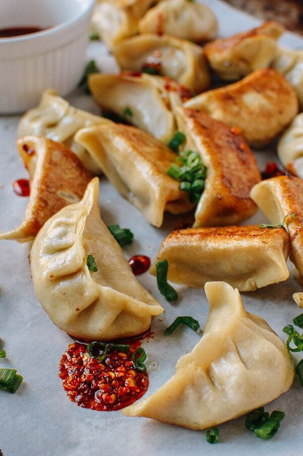 Chicken and Cilantro Dumpling Potstickers - 100 pieces per tray