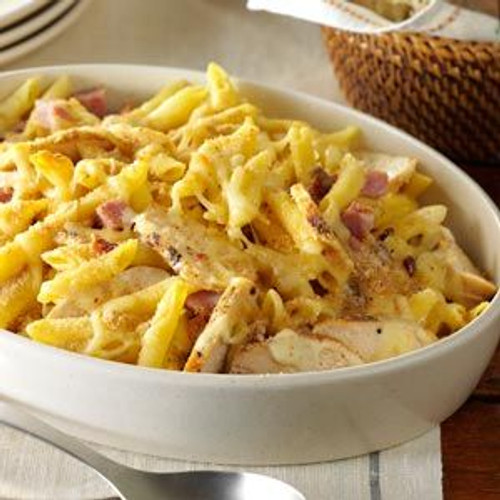 Chicken Cordon Bleu Pasta - (Free Recipe below)