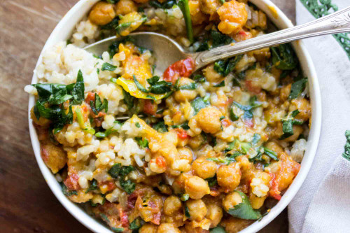 Chickpea Curry Veggie Meal