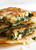 Spinach and Cheese Turkish Stuffed Flatbread