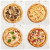 WOOD FIRED PIZZA SAMPLER - Mushroom & Truffle, Margherita, Four Cheese & Sicillian
