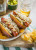 Bavarian Bakery Bavarian Pretzel Sliced Hot Dog Roll -  3.2 oz - 50/Case
