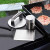 Smashed Burger Kit, Burger Press, 12 Inch Basting Cover, Grill Spatula, Spice Dredge Shaker and 2 Squeeze Bottles