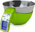 Fradel Digital Kitchen Food Scale with Bowl Removable & Measuring Cup - Stainless Steel, Backlight - 11 lb Capacity -  Great Gifts for Cooks!