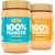 Crazy Richard's 100% All-Natural Vegan Creamy & Crunchy Peanuty Butter with No Added Sugar, Non-GMO Variety Pack 16 oz - Pack of 2