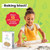 Baketivity Kids Baking Set - Kit includes +Hat & Apron, Pretzel