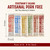 Foustman's Salami Pork Free Mix - Pack of 6 - Nitrate-Free, Naturally Cured, Gluten-Free, Dairy-Free, Flavors - San Francisco Style, Turkey Habanero, Spicy Beef, Lamb Garlic and Rosemary Lamb